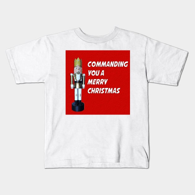 Toy Soldier, Merry Christmas Kids T-Shirt by oscargml